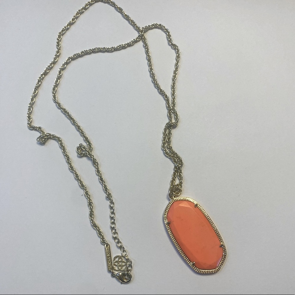 Kendra Scott necklace - orange